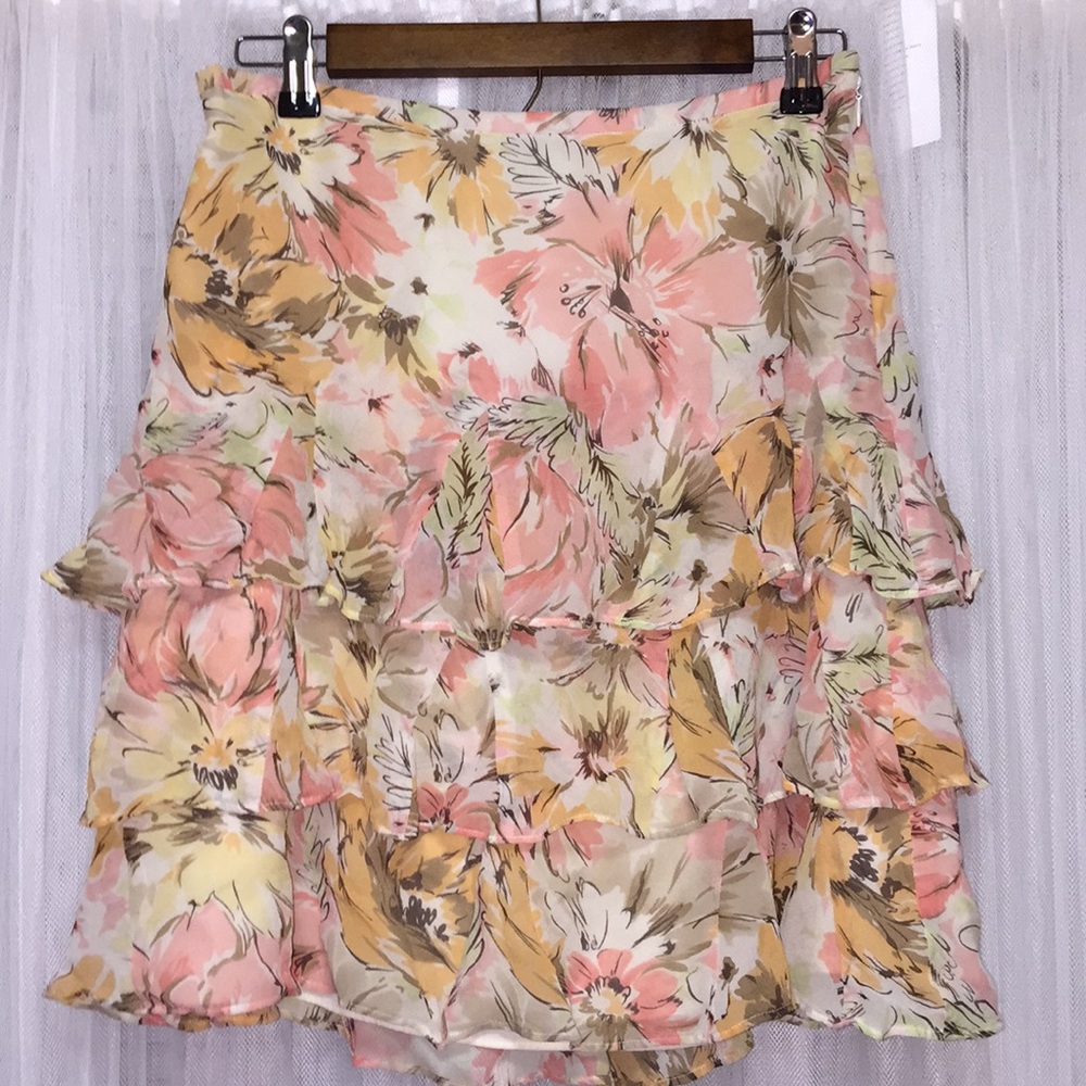 Ann Taylor LOFT Floral Skirt Size 6